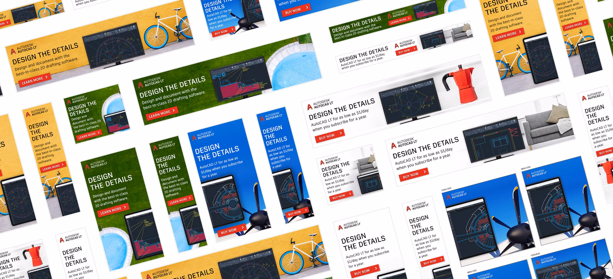 Autodesk social media advertising campaign — static ad design within established brand design system