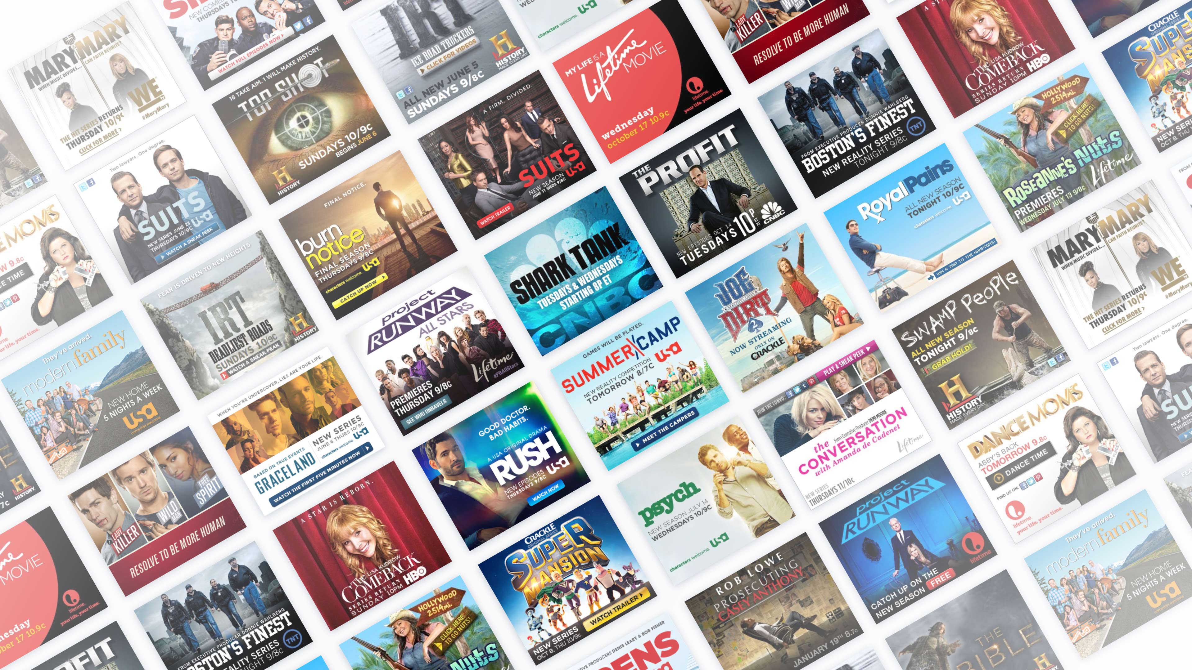 Over my many design years I've created thousands of display ads — from static back ups to fully programmed HTML5 units, I've done it all!