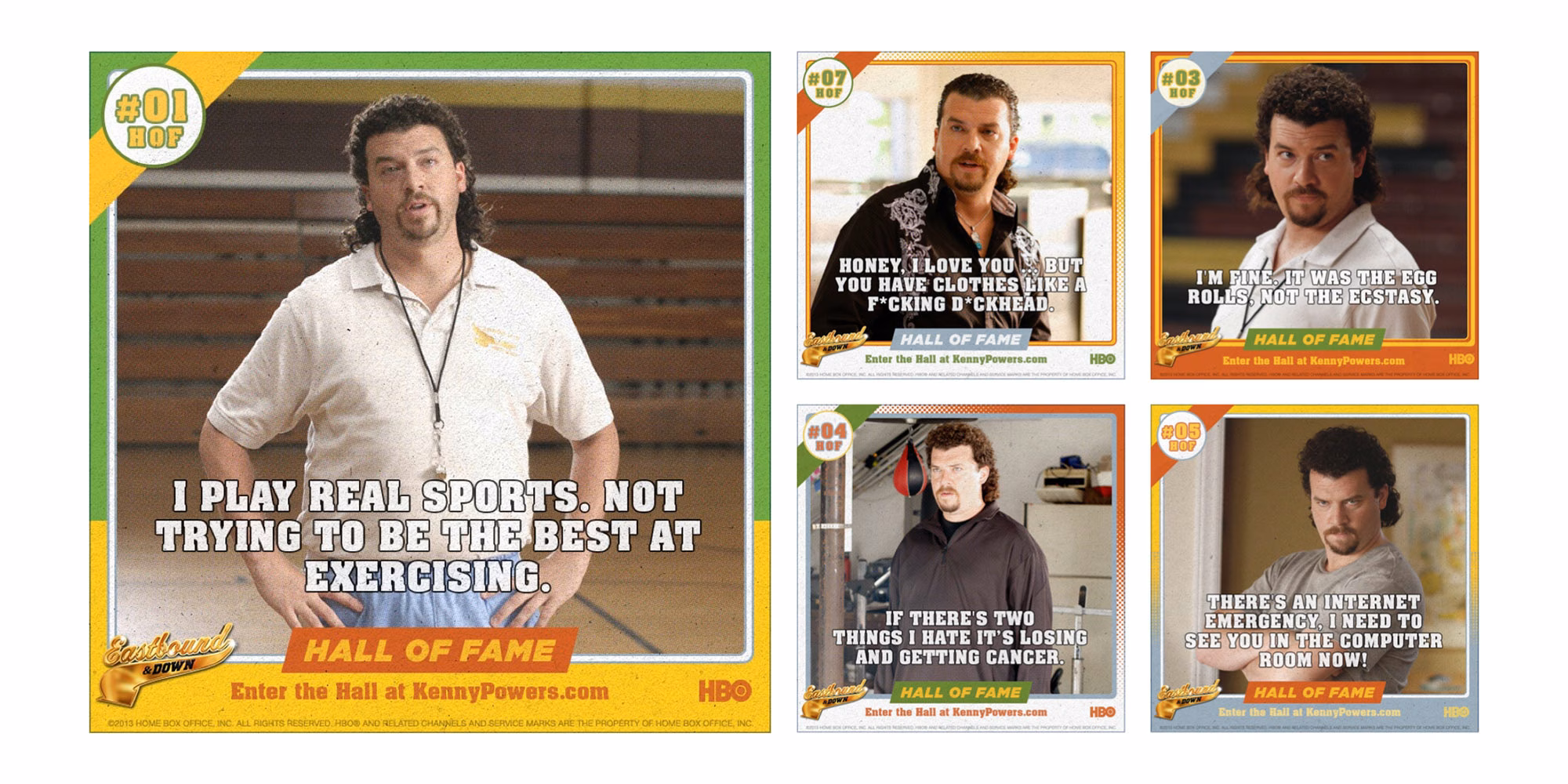 HBO Eastbound and Down social media campaign — digital advertising and social media asset design