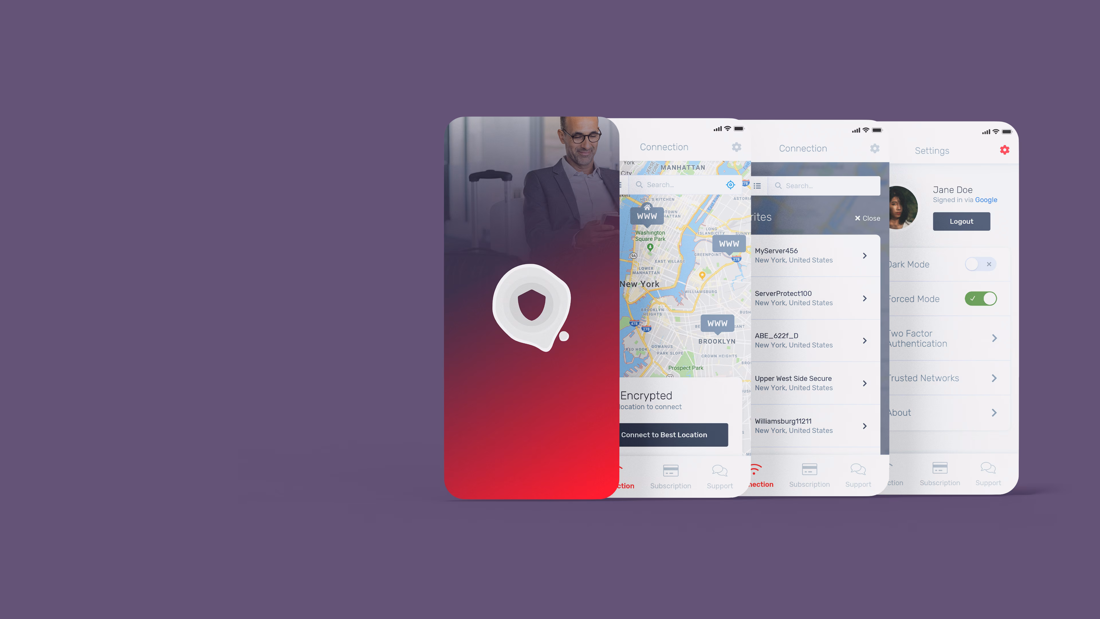 Safelogin App Screenshots