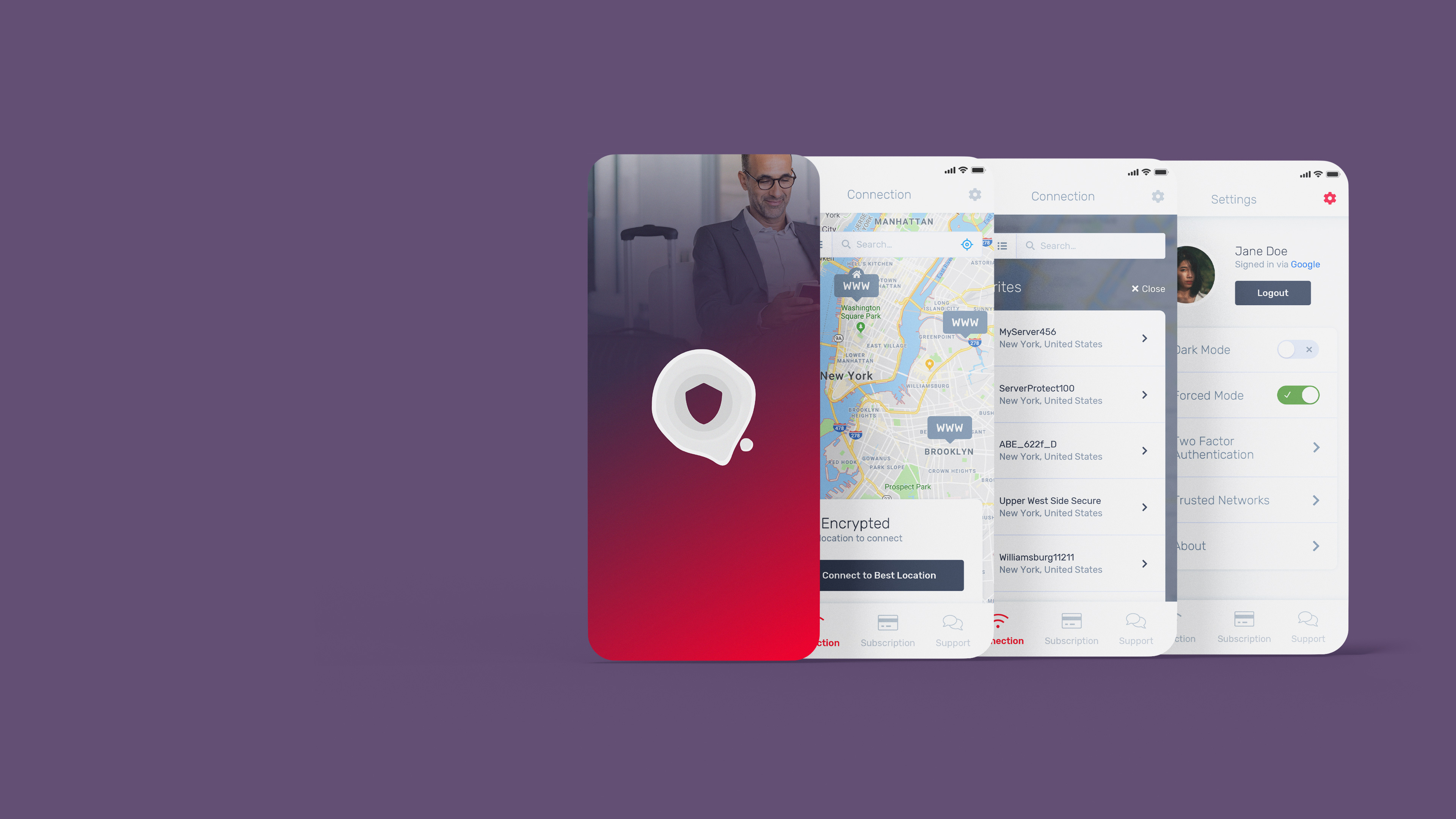 Safelogin App Screenshots